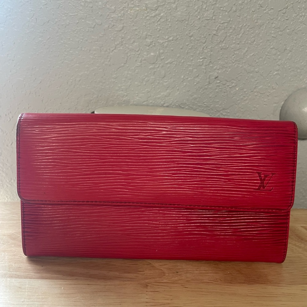 Louis Vuitton red wallet